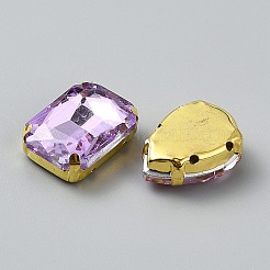 ラインストーンの縫います  マルチ連リンク  ミックスカラー  8~18x4~19x4~7.5mm  穴：1mm  50個/セット&nbsp;DIY-WH0581-82B