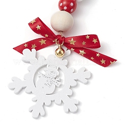 Christmas Snowflake Wood Pendant Decorations&nbsp;X1-HJEW-TA00301