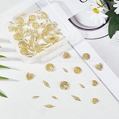 144Pcs 9 Styles Hollow Alloy Cabochons&nbsp;MRMJ-OC0002-41
