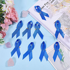 Awareness Ribbon Nylon Brooch&nbsp;JEWB-WH0056-008B