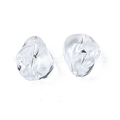 透明なアクリルビーズ  ティアドロップ  透明  16.5x13.5x10.5mm  穴：1.8mm&nbsp;X-TACR-N009-35