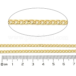 10m イオンプレーティング(IP) 304 ステンレススチールカーブチェーン  溶接されていない  スプールで  18KGP本金メッキ  4.5x3x1mm  約32.81フィート（10m）/ロール&nbsp;CHS-G035-03A-G