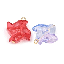 Brass & Glass Pendants&nbsp;GLAA-P079-03G-M