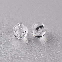 透明なアクリルビーズ  ラウンド  透明  8x7mm  穴：2mm&nbsp;X-MACR-S370-A8mm-205