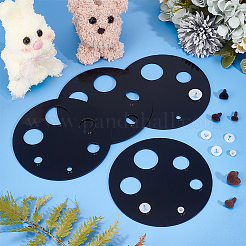 Acrylic Measuring Tool for Doll Craft Eyes&nbsp;TOOL-WH0155-110B-02