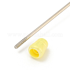 UVメッキプラスチックボールペン  ビーズペン  ジュエリービーズ付きDIYパーソナライズペン用  シャンパンイエロー  150x12mm&nbsp;LS-AJEW-C038-03B