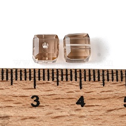 K9ガラス  模造オーストリアクリスタルビーズ  グレードAAA  多面カット  キューブ  バリーウッド  5~5.5x5~5.5x5~5.5mm（誤差範囲0.5~1mm以内のサイズ）  穴：0.7~0.9mm&nbsp;SWAR-F074-6x6mm-29