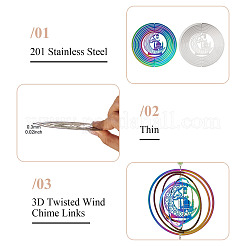 2Pcs 2 Colors Ramadan & Eid Mubarak Theme 201 Stainless Steel Connector Charms/Links&nbsp;STAS-TA0005-68