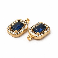 PVD Vacuum Plating 304 Stainless Steel Cubic Zirconia Pendants&nbsp;STAS-A076-03G-02