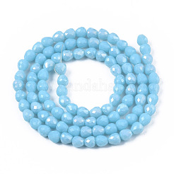 Opaque Glass Beads Strands&nbsp;EGLA-T008-16D