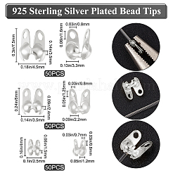 150Pcs 3 Bags Brass Bead Tips&nbsp;KK-BBC0026-12