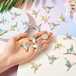 24Pcs 6 Styles Alloy Enamel Pendants&nbsp;ENAM-TA0002-51