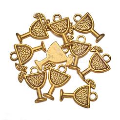 Tibetan Style Tropical drink Alloy Pendants&nbsp;TIBEB-A14275-AG-LF