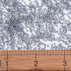 MIYUKIデリカビーズ  シリンダー  日本製シードビーズ  11/0  （db1897)透明グレー光沢  1.3x1.6mm  穴：0.8mm  約2000PCS /ボトル  10 G /ボトル&nbsp;SEED-JP0008-DB1897