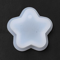 DIYペンダントシリコンモールド  樹脂型  UVレジン用  エポキシ樹脂ジュエリー作り  スター  48.5x50.5x8.5mm  穴：4mm&nbsp;SIMO-H009-08O