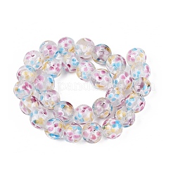 Handmade Lampwork Beads Strands&nbsp;LAMP-Q041-08F
