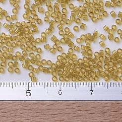 MIYUKIデリカビーズ  シリンダー  日本製シードビーズ  11/0  （db0118)透明サフラン光沢  1.3x1.6mm  穴：0.8mm  約2000個/10g&nbsp;X-SEED-J020-DB0118