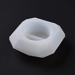 Diy燭台シリコーン金型  樹脂用  ジェッソ  セメントクラフト作り  八角形  92x92x40mm&nbsp;LS-SIMO-P002-B02