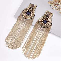 Iron Fashion Tassel Epaulette&nbsp;AJEW-WH0235-45G