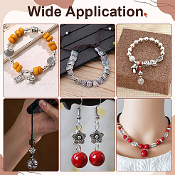 84Pcs 14 Styles Tibetan Styles Alloy Beads&nbsp;TIBEB-PH0061-79