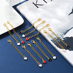 20Pcs 4 Colors Alloy Enamel Pendant Decoration&nbsp;HJEW-YW00070