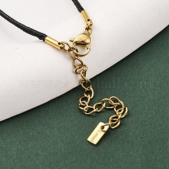 Ion Plating(IP) 304 Stainless Steel Pendant Necklace&nbsp;NJEW-K255-25G
