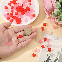 420Pcs 3 Colors Frosted Transparent Acrylic Beads&nbsp;OACR-CA0001-26