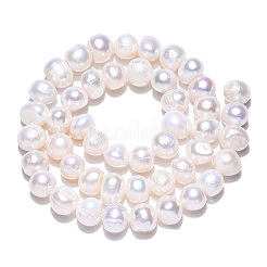 Natural Cultured Freshwater Pearl Beads Strands&nbsp;PEAR-N013-08G