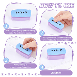 4Pcs 4 Colors Plastic Paper Craft Hole Punches&nbsp;TOOL-FG0001-09
