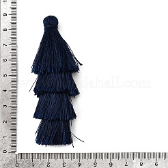 ポリエステルタッセルペンダント  プルシアンブルー  84~85x28~35mm&nbsp;FIND-D303-02G