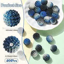 40Pcs Imitation Pearl Acrylic Beads&nbsp;OACR-FS0002-89A-01