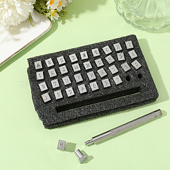 Letter & Number Alloy Leather Stamping Tool Sets&nbsp;TOOL-WH20012-002A