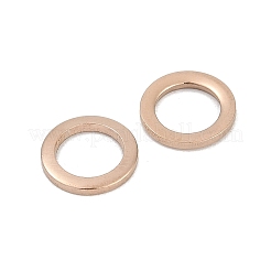 イオンプレーティング（IP）304ステンレス鋼リンクリング  リング  ローズゴールド  8x1mm&nbsp;STAS-F187-51RG-8MM