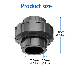 PVC Straight Union Joint&nbsp;AJEW-WH0752-791