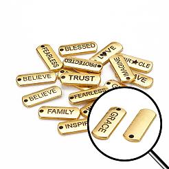 18Pcs 18 Style Tibetan Style Alloy Rectangle Pendants&nbsp;TIBEP-YW0001-34AG