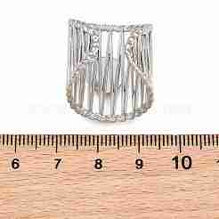304ステンレス鋼製カフリング、リング部品  ラウンドパッドリングセッティング  ステンレス鋼色  25.5mm  18mm  トレイのサイズ：8mm&nbsp;SA-CBA098D-01P-A