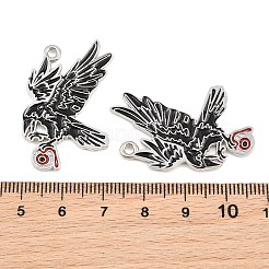 Alloy with Black Enamel Pendants&nbsp;AL-CBA2919-02P-01