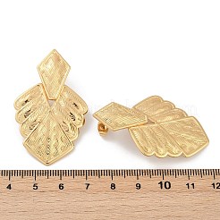 Leaf 304 Stainless Steel Dangle Stud Earrings&nbsp;EJEW-L287-076G