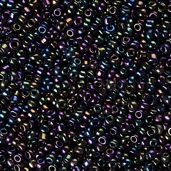 12/0 ガラスシードビーズ  アイリスラウンド  カラフル  2mm  穴：1mm  約30000個/ポンド&nbsp;SEED-A009-2mm-603