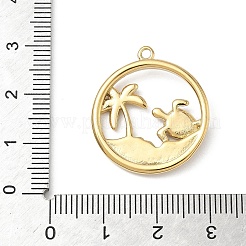 304 Stainless Steel Enamel Pendants&nbsp;STAS-L022-565G-01