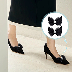 2Pcs Polyester Shoe Buckle Clips&nbsp;AJEW-GA0008-86B
