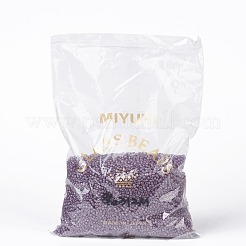 MIYUKIラウンドロカイユビーズ  日本製シードビーズ  8/0  （rr312)アメジストゴールド光沢  3mm  穴：1mm  約19000~20500個/ポンド&nbsp;SEED-G008-RR0312