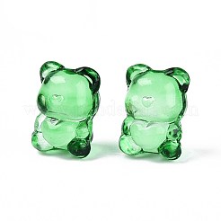 Baking Paint Transparent Glass Beads&nbsp;DGLA-N018-02D