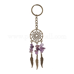 9Pcs Natral Gemstone Keychain&nbsp;KEYC-JKC01235