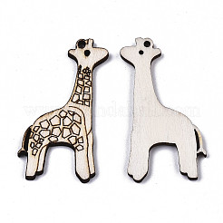 Unfinished Natural Poplar Wood Pendants&nbsp;LS-WOOD-N006-58