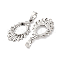 Brass Pendant Cabochon Settings&nbsp;KK-U074-25P