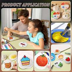 30Pcs Wood Pulp Cotton Sponge Cleaning Cloths&nbsp;AJEW-BC0009-67A