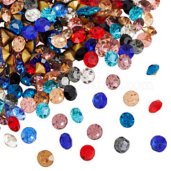Pointed Back Glass Rhinestone Cabochons&nbsp;RGLA-YS0001-04C