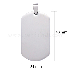 Tarnish Resistant 304 Stainless Steel Big Pendants&nbsp;STAS-I140-19E-S