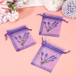20Pcs Polyester Mesh Sachet Packing Drawstring Bgas&nbsp;ABAG-TA0002-20E